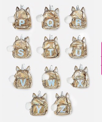pastel initial flip sequin mini backpack